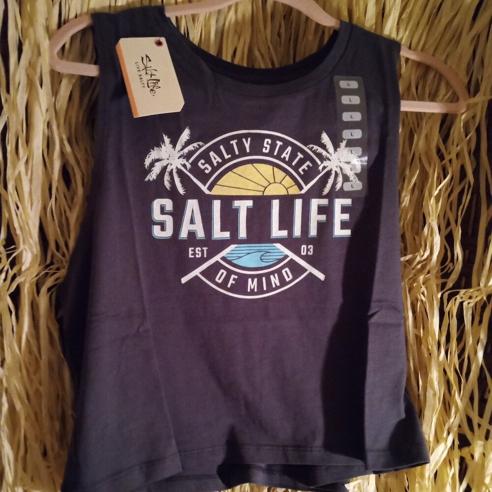 NWT Salt Life muscle crop T shirt